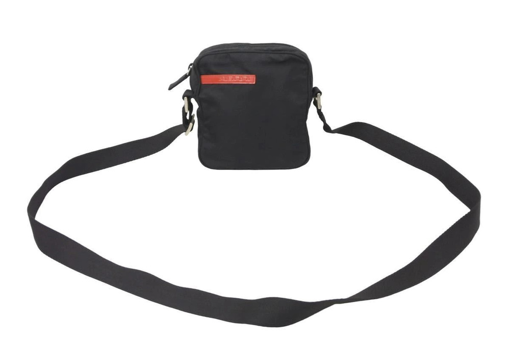 Prada Shoulder Bag Pochette Sport Black